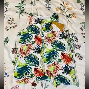 Angel Dear Tropical Tree Frog & Friends Muslin Shortie Rompe 12/18